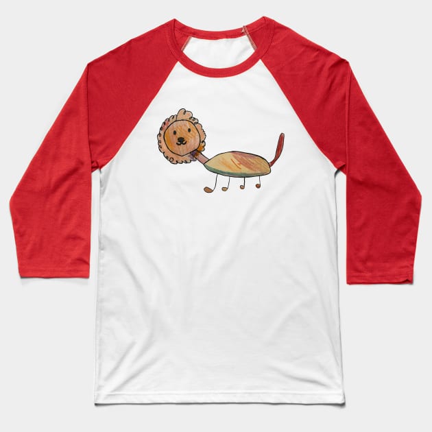 Alex the Lion Baseball T-Shirt by Lake’s Art